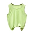 thumbnail image 1 of SROBPTY T-Shirts Garçons Filles, T-Shirt de Base pour Enfants Uni à Col Rond d'Été Décontracté Confortable et Respirant Vert 9 Ans, 1 of 4