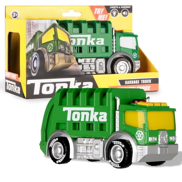 Tonka - Camion poubelle Mighty Force Lights & Sounds