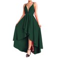 thumbnail image 1 of EQWLJWE Robes d'Été pour Femmes 2023 Robes pour Ados Mode Femmes Été Décontracté Uni Col en V Camis Sans Manches Gilet Robe Longue, 1 of 6