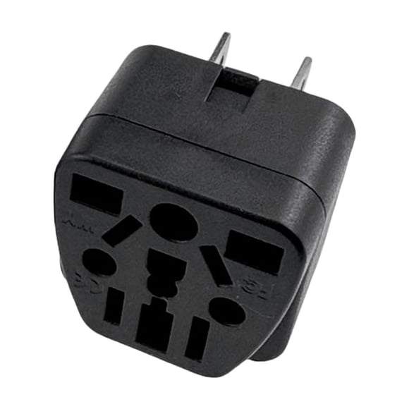 Fokuz Two Pin Turn Three Pin Two Hole Turn Three Hole Standard 10A Conversion Plug Plug Turn To 2 Flat Plug