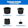 thumbnail image 3 of Positioner 2 Replacement Parts for Patio Umbrella Stand Base Sleeve – 8 Pcs Hole Ring Plug Cover Cap ChooKaChoo Compatibility, 3 of 7