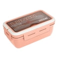 thumbnail image 1 of Insulated Lunch Box Insulated Lunch Box Pink Lunch Boxplastic Lunch Box Preservation Box Microwave Heating Sealed Insulation Lunch Box with Tableware 1400ml Lunch Box Containers for Adults, 1 of 2