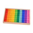 thumbnail image 2 of Bunblic Acrylic Cubes Blocks Set Rainbow Acrylic Gemstone Cubes Unique Stacking Matching Game Sensory Building Blocks for 3+ Year Old 60pcs, 2 of 8