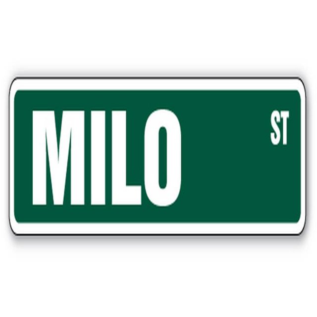 SignMission SS-624-MILO 6 x 24 Po. Autocollant de Rue pour Chambre d'Enfants - Milo