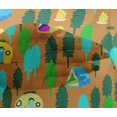 thumbnail image 5 of oneOone Viscose Chiffon Orange Fabric Camping Craft Projects Decor Fabric Printed By The Yard 42 Inch Wide, 5 of 5
