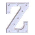 thumbnail image 1 of TopLLC Alphabet LED Letter Lights Light Up White Plastic Letters Standing Hanging A-M & on Clearance, 1 of 3