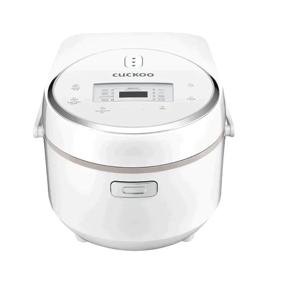 Cuckoo CR-0810F Cuiseur et Réchaud à Riz Micom de 8 Tasses, 9 Options de Menu, Casserole Intérieure Antiadhésive, Blanc