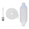 thumbnail image 3 of koolsoo 4xBoat Fenders Mooring Buoy 4x16inch Waterproof Protection Marine Docking Inflatable Marine for Sailboats, Row Boats, Pontoon Boat , Rope, 3 Pcs, 3 of 9