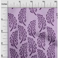 thumbnail image 1 of oneOone Polyester Lycra Tissu Violet Feuilles Bloc Matière de Robe Tissu Imprimé Tissu au Mètre 56 Pouces de Large, 1 of 1