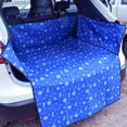 thumbnail image 3 of Miangastore 1pc Large Car Pet Trunk Mat Tarpaulin Waterproof Dog Cat Back Seat Covers Rear Auto Pad Car Protection Blanket (Blue), 3 of 8