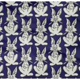 thumbnail image 4 of oneOone Organic Cotton Poplin Twill Fabric Rabbit Block Printed Fabric 1 Yard 42 Inch Wide, 4 of 4
