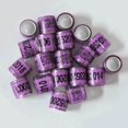 thumbnail image 4 of 100pcs Identify Dove Rings Aluminium Plasitc Leg ABS Race Pigeons Rings Pigeons Bands, 4 of 7