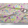 thumbnail image 2 of Soimoi Poly Georgette Fabric Flower Watercolor Fabric Prints by Yard 52 Inch Wide, 2 of 3