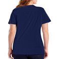 thumbnail image 3 of Hanes SL04 T-Shirt Nano pour Femmes - Bleu Marine, 2X, 3 of 4