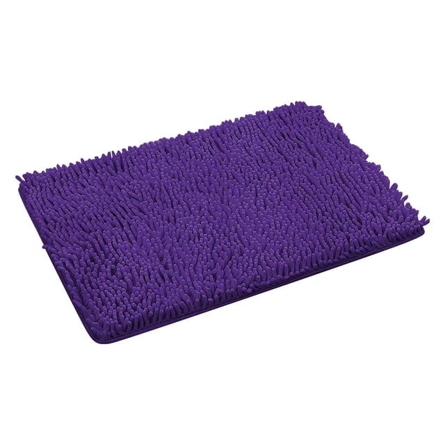 Giyblacko Tapis de Porte Bleu Violet Tapis de Salle de Bain Absorbant Tapis de Salle de Bain Doux et Confortable Duveteux Durable Épaissi Tapis de Salle de Bain Lavable à la Machine Réutilisable