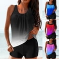 thumbnail image 1 of Sentmoon Womens Swimwear Curvy Modest Womens Bikini Tummy Control Push Up High Waist with Print Plus Size Bathing Suits Women Summer Beach Vacation Essentials, 1 of 6