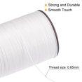 thumbnail image 4 of Unique Bargains Thin Waxed Thread 93 Yards 0.65mm Polyester String Cord for Machine Sewing Hand Quilting Weaving, White, 4 of 5