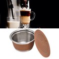 thumbnail image 4 of Filtre à Café Réutilisable, Ensemble de Café Rechargeable Durable Sain de Qualité Alimentaire Robuste pour Maison Bleu, Orange, Couleur Café, 4 of 8