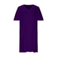 thumbnail image 4 of EQWLJWE Robes d'Été pour Femmes 2023 Robe Grande Taille pour Femmes Col en V Robes d'Été Décontractées avec Poche Genou Manches Courtes avec Poches, 4 of 5