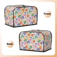 thumbnail image 3 of Toaster Cover 2 Slice Vintage Groovy Flowers Dustproof Bread Maker Cover Fingerprint Bakeware Protection Wide Slot Toaster Bag Reusable Kitchen Small Appliance Cover TC278, 3 of 6