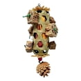 thumbnail image 2 of Natural Bird Chew Toy for Parrots Enrichment with Corn Husk and Starfruit Shredding for Foraging Exercise and Interactive Pecking Entertainment, 2 of 5
