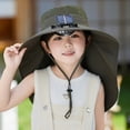 thumbnail image 2 of Youkk Protection Solaire Chapeau de Pêcheur Protection à la Mode pour la Randonnée Estivale et les Activités de Plein Air Polyvalent Gris Foncé, 2 of 6