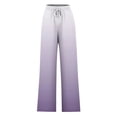 thumbnail image 5 of Pants for Women, Womens Fashionable Striped Printed Drawstring Wide Leg Pants, 5 of 5