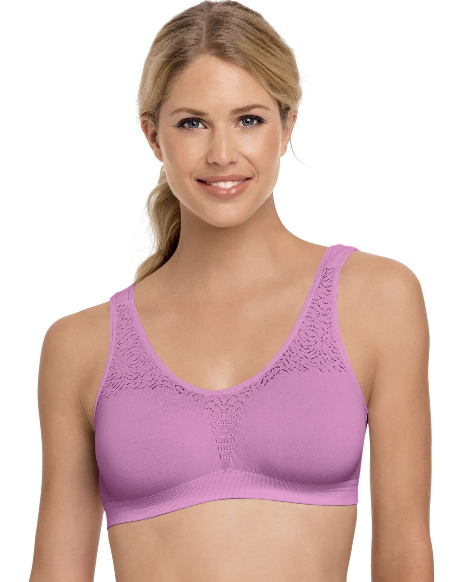 Bali Womens Comfort Revolution Microfiber Crop Top - Best-Seller, M