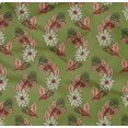 thumbnail image 4 of oneOone Coton Biologique Popeline Sergé Feuilles & Imprimé Floral BTY 42 Pouces de Large, 4 of 4