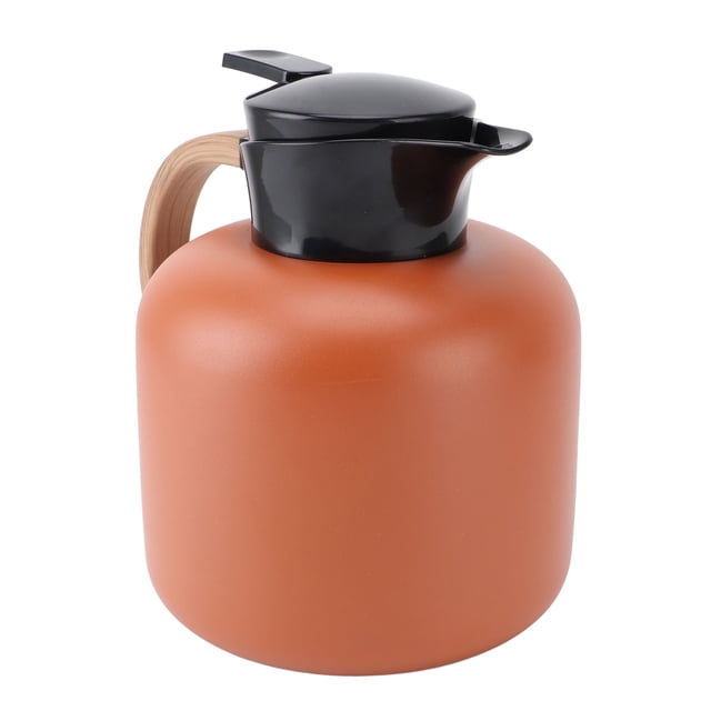 Thermal Coffee Carafe, 2L Capacity 304 Stainless Steel Inner Insulated Coffee Carafe for Keeping Cold