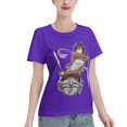 thumbnail image 2 of Women's Basic Short Sleeve T-Shirt Attacking Giant Mikasa Ackerman, 2 of 6