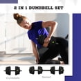 thumbnail image 4 of Soozier Adjustable Barbell & Dumbbells Set with Non-slip Handles, 55LBS, 4 of 10