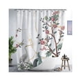 thumbnail image 1 of Walson Rideau de Douche Imperméable en Polyester Style Moderne Rideaux de Bain Imprimés Décoration Drapé pour Toilettes Type 12, 1 of 9
