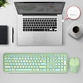 thumbnail image 1 of 2.4G Wireless Keyboard and Mouse Combo, 110 Keys Full Size Ergonomic Retro Design, Silent Mute Keys, Plug & Play for PC,Mac,Laptop No Driver Needed, 1 of 7