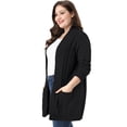 thumbnail image 4 of GRACE & GRANDEUR Women's Plus Size Long Sleeves Sweater Cardigan, 4 of 6