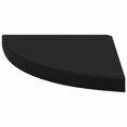 thumbnail image 3 of vidaXL Floating Corner Shelf Black 35x35x3.8 cm MDF, 3 of 5