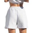 thumbnail image 2 of FOCUSNORM Women Solid Color Shorts, Adults Casual slant pocket pants, 2 of 5