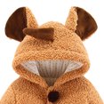 thumbnail image 5 of AherBiu Baby Newborn Winer Clothes Hooded Bodysuits Fleece Lined Jumpsuits Warm Thick Rompers Infant Toddler Rompers Solid Color, 5 of 5