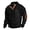 B-black, variant on Mens Corduroy Shirt Lapel Collar Button Up Pullover Mock Neck Long Sleeve Sweaters Polo Sweatshirts with Elbow Patches