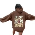 thumbnail image 5 of WEAIXIMIUNG Fall Sweatshirts for Women Plus Size Ladies' Autumn and Winter Fashionable Rugby Print Hooded Sweatshirt, 5 of 5
