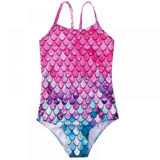 Maillot de Bain Fille Tankini Enfant Écaille de Poisson Maillots de Bain