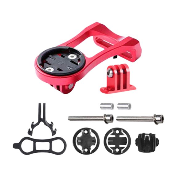 koolsoo Bike Computer Combo Mounted Base Extension Adapter Cycling Action Camera Bracket Red