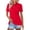 Hot Pink #002, variant on Mohiass Womens Polo Shirts Collared Solid Color T Shirts Loose Fit Wicking Button Up Shirts Trendy Summer Lapel Blouses Dressy White 2XL