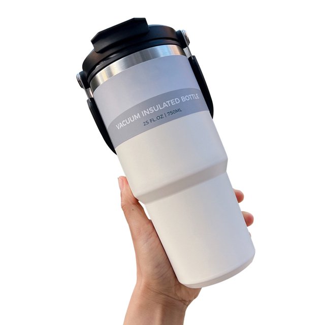 Gobelets de Voiture à Double Consommation de Grande Capacité (Orange 600 Ml)
