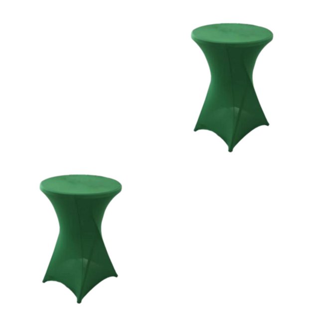 Wweixi Ensemble Polyvalent de Table Cocktail Élastique Convenant à Toute Occasion Polyester Écologique Vert 2 Ensembles