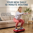 thumbnail image 2 of Lifepro Waver Vibration Plate Machine 200W, 330 lbs Capacity, 99 Speeds Fitness Platform, Red, 2 of 11