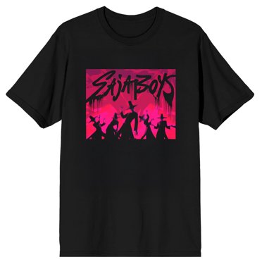 Chasseurs de Démons K-pop Saja Garçons Darkside Adulte Noir Col Rond Manches Courtes T-Shirt-TG