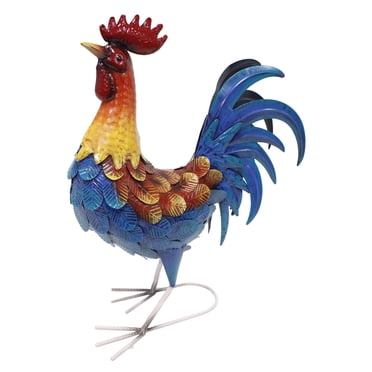 Angelo Décor Metal Chicken Statue