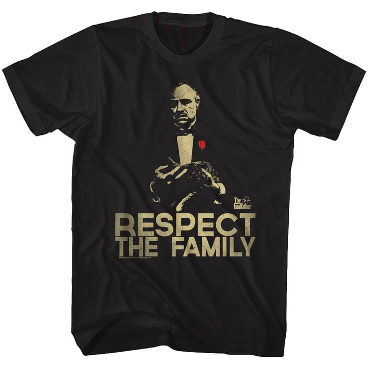The Godfather Respect Black Adult T-Shirt 5Xl