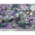 thumbnail image 2 of Soimoi Silk Fabric Animals & Texture Print Fabric by The Yard 42 Inch Wide, 2 of 3